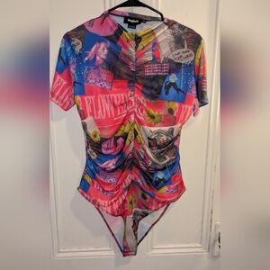 Desigual Multicolor Graphic Top Bodysuit